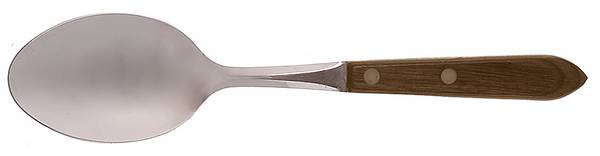 Town and Country-Brown-Walnut (Stainless) Tablespoon (Serving Spoon)