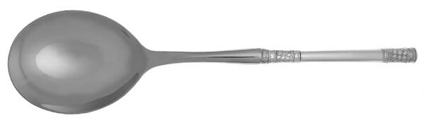 Aegean Weave (Sterling, 1970) Casserole Spoon with Smooth Stainless Bowl HC