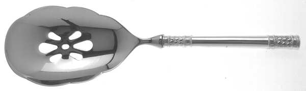 Aegean Weave (Sterling, 1970) Pierced Serving Spoon with Stainless Bowl