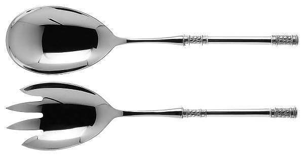 Aegean Weave (Sterling, 1970) 2 Pc Salad Set with Stainless Bowl
