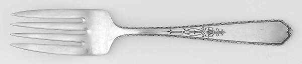 Alicia (Silverplate, 1926-1930) Individual Salad Fork by Wallace Silver
