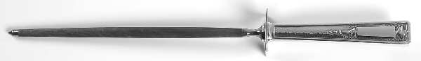Buckingham (Silverplate, 1924) Large Roast Steel Rod Knife Sharpener