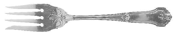 Corinthian (Sterling, 1911) Medium Solid Cold Meat Serving Fork