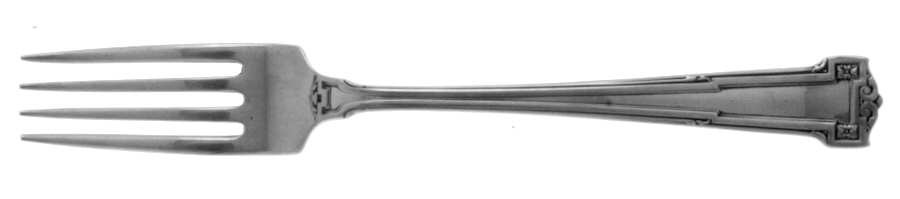 Dauphine (Sterling, 1916) Luncheon/Dessert Fork, Solid Piece