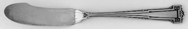 Dauphine (Sterling, 1916) Flat Handle Master Butter Knife