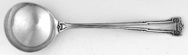 Dauphine (Sterling, 1916) Round Bowl Soup Spoon (Cream Soup)