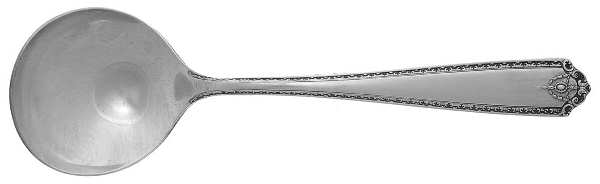 Dorothy Q (Silverplate, 1931) Round Bowl Soup Spoon (Bouillon)