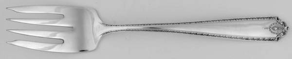 Dorothy Q (Silverplate, 1931) Small Solid Cold Meat Serving Fork