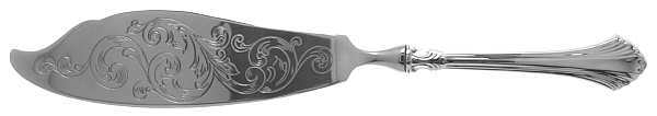 French Regency (Sterling, 1986) Engraved Fish Serving Knife-Stainless Blade