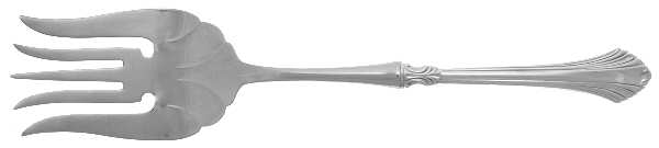 French Regency (Sterling, 1986) Large Stainless-Tine Cold Meat Serving Fork