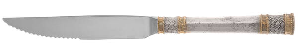 Golden Aegean Weave (Sterling, 1971) Steak Knife Individual Hollow, Serrate HC