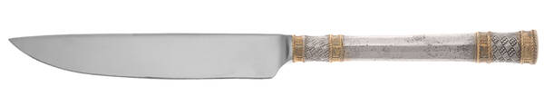 Golden Aegean Weave (Sterling, 1971) Steak Knife Individual Hollow, No Serrate HC