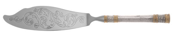Golden Aegean Weave (Sterling, 1971) Fish Serving Knife with Stainless Blade HC