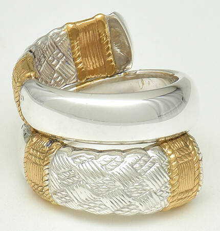 Golden Aegean Weave (Sterling, 1971) Finger Ring (Provide Size) HC