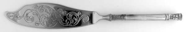Golden Aegean Weave (Sterling, 1971) Engraved Fish Serving Knife-Stainless Blade
