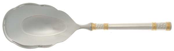 Golden Aegean Weave (Sterling, 1971) Utility Serving Spoon with Stainless Bowl