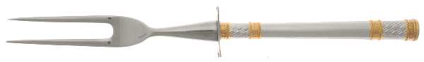 Golden Aegean Weave (Sterling, 1971) Small Steak Carving Fork with Stainless Prongs