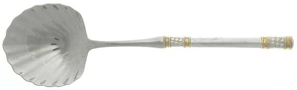Golden Aegean Weave (Sterling, 1971) Casserole Spoon with Stainless Shell Bowl