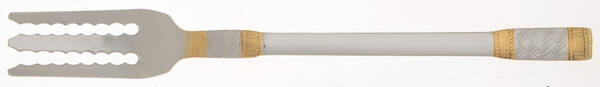 Golden Corsica (Stainless, Gold Accent) Individual Solid Spaghetti Fork Hc