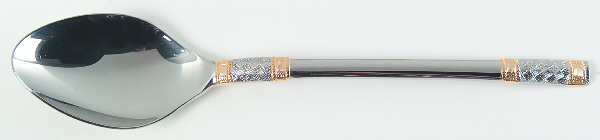 Golden Corsica (Stainless, Gold Accent) Tablespoon (Serving Spoon)