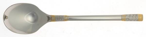 Golden Corsica (Stainless, Gold Accent) Sugar Spoon