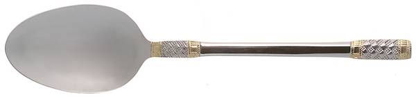 Golden Corsica (Stainless, Gold Accent) Tablespoon (Serving Spoon)
