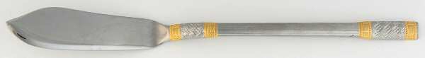 Golden Corsica (Stainless, Gold Accent) Flat Handle Master Butter Knife