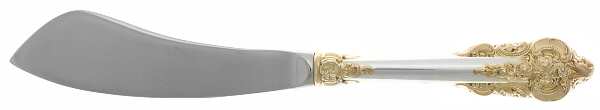 Golden Grande Baroque (Sterling, Gold Accent) Hollow Handle Master Butter Knife