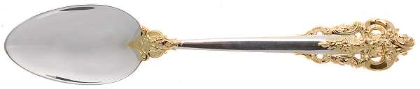 Golden Grande Baroque (Sterling, Gold Accent) Place/Oval Soup Spoon