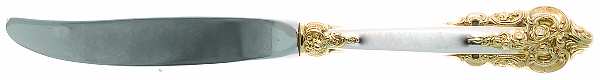 Golden Grande Baroque (Sterling, Gold Accent) Modern Hollow Knife