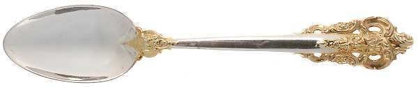 Golden Grande Baroque (Sterling, Gold Accent) Tablespoon (Serving Spoon)