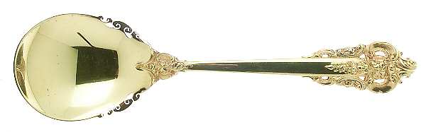 Golden Grande Barogue (Sterling, Gold Vermeil) Sugar Spoon