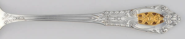 Golden Rose Point (Sterling, 1988, Gold Accent Rose) by Wallace Silver