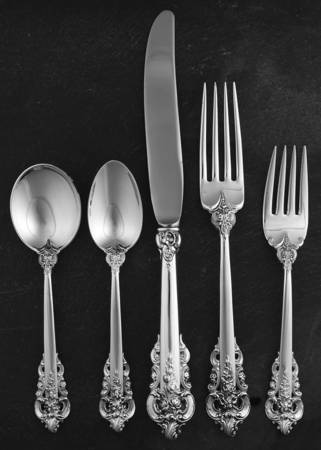 Grande Baroque (Sterling, 1941) 5 Piece Dinner Size Setting