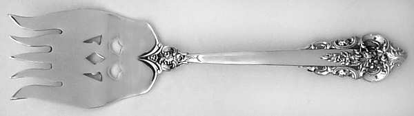 Grande Baroque (Sterling, 1941) Small Solid Cold Meat Serving Fork