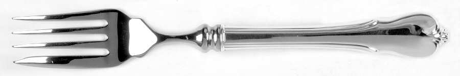 Grand Colonial (Sterling, 1942, No Monos) Individual Hollow Fish Fork, Stainless Tines