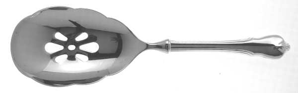 Grand Colonial (Sterling, 1942, No Monos) Pierced Serving Spoon with Stainless Bowl