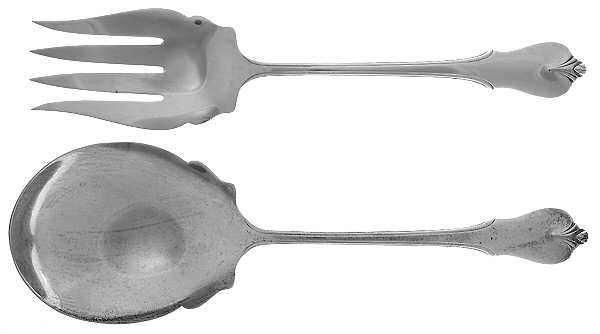 Grand Colonial (Sterling, 1942, No Monos) (2 Pc) Solid Salad Set