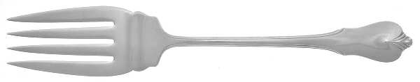 Grand Colonial (Sterling, 1942, No Monos) Medium Solid Cold Meat Serving Fork