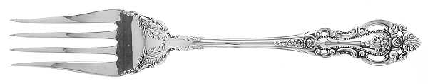 Grand Victorian (Sterling, 1973) Medium Solid Cold Meat Serving Fork