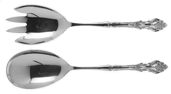 Grand Victorian (Sterling, 1973) 2 Pc Salad Set with Stainless Bowl