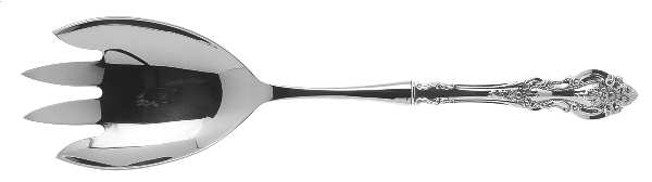 Grand Victorian (Sterling, 1973) Salad Serving Fork with Stainless Prongs