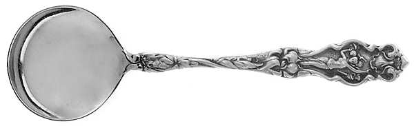 Irian (Sterling, 1902, No Monograms) Round Bowl Soup Spoon (Bouillon)
