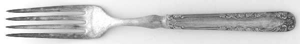 Joan (Silverplate, 1896) Indented Solid Handled Fork