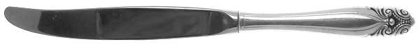King Christian (Sterling, 1940, No Monograms) Modern Hollow Knife