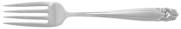 King Christian (Sterling, 1940, No Monograms) Individual Salad Fork