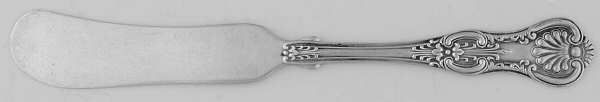 Kings (Sterling, 1903) Flat Handle Butter Spreader