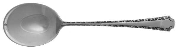 Larkspur (Sterling, 1939) Round Bowl Soup Spoon (Cream Soup)
