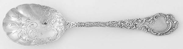 Louvre (Sterling, 1893) Bright Cut Bowl Sugar Spoon