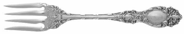 Lucerne (Sterling, 1896, No Monograms) Individual Salad Fork